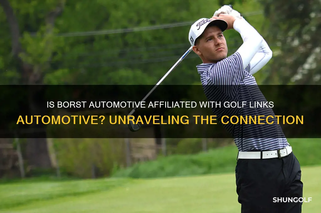 is borst automotive part of golf links automotive