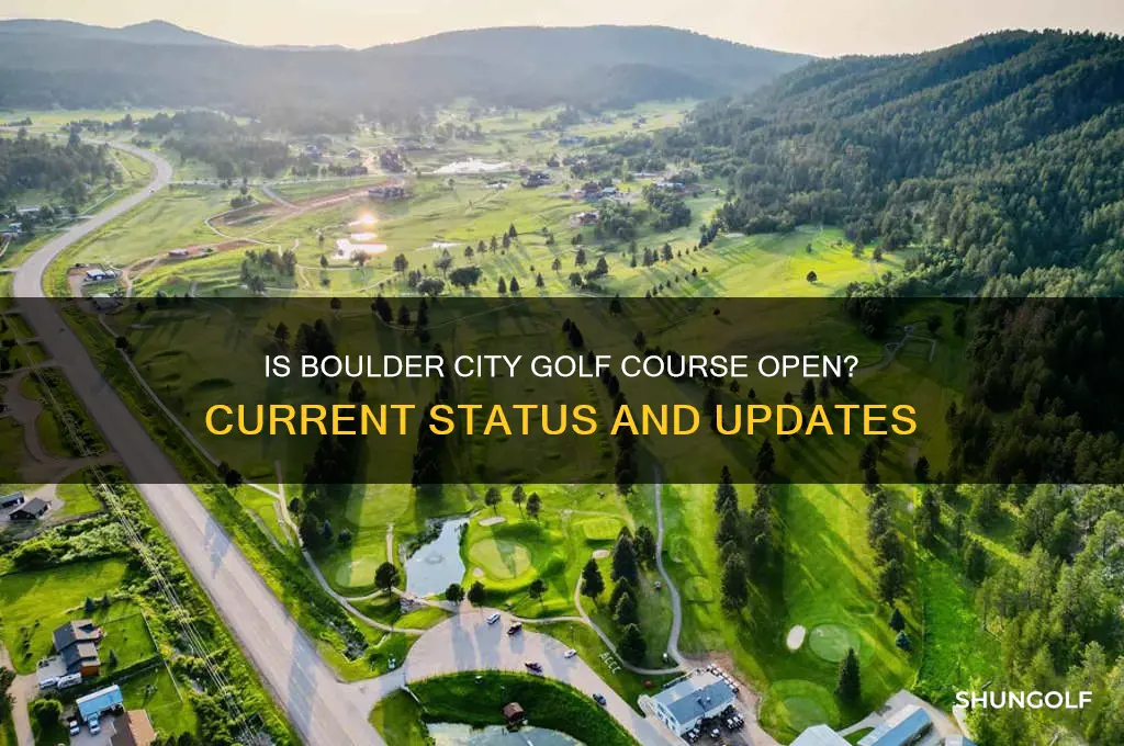 is boulder city golf course open
