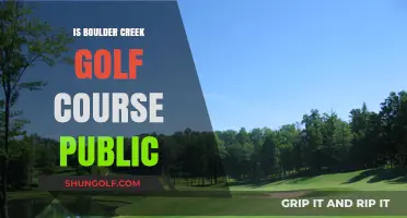 Is Boulder Creek Golf Course Public? Exploring Access and Amenities