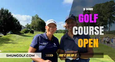 Is Bowie Golf Course Open? Current Status and Updates