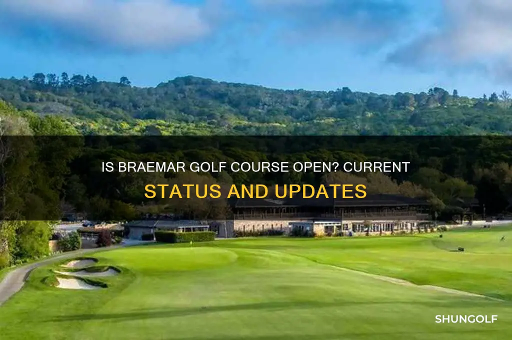 is braemar golf course open