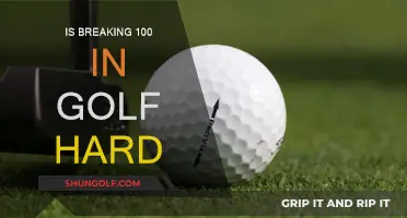 Golfers: Breaking 100 is Tough but Possible