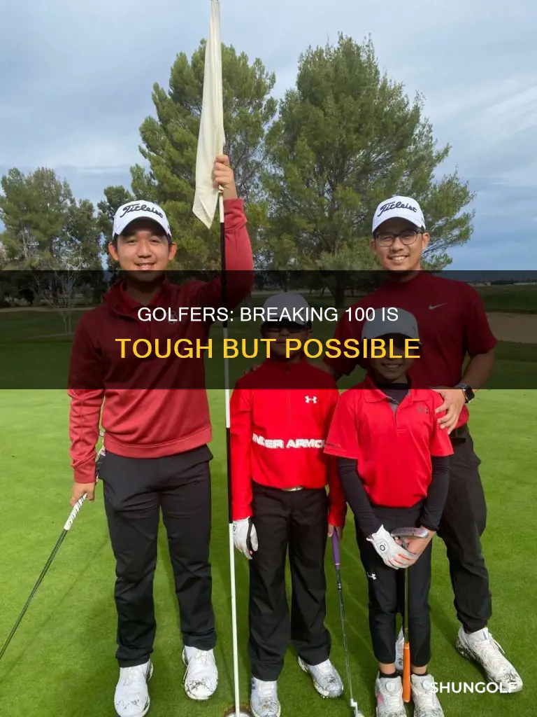 is breaking 100 in golf hard