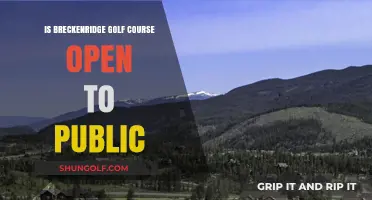 Is Breckenridge Golf Course Publicly Accessible? Find Out Here