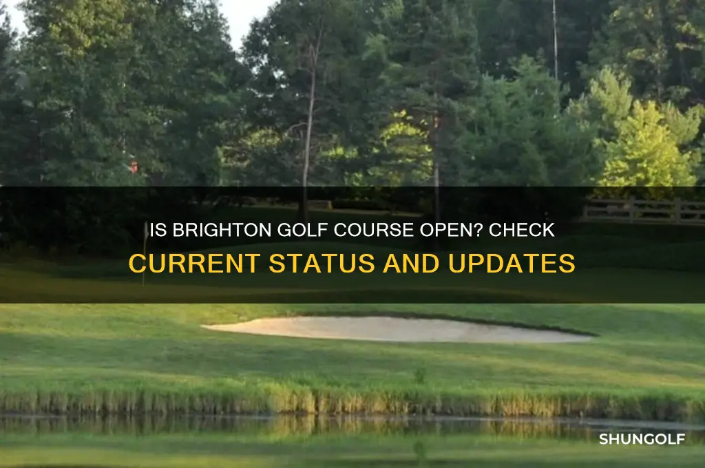 is brighton golf course open