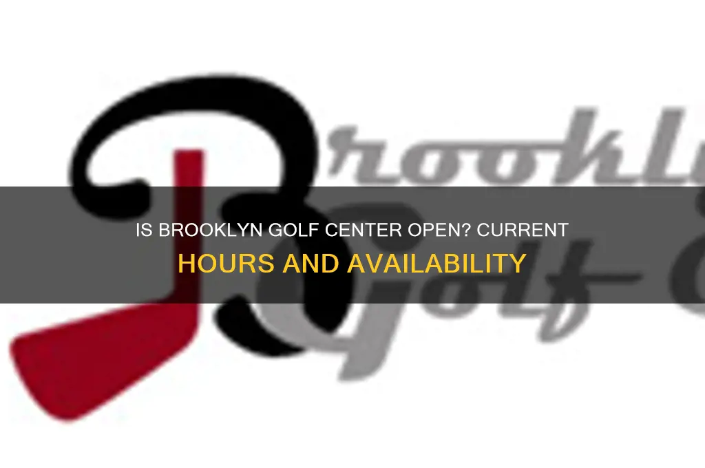 is brooklyn golf center open