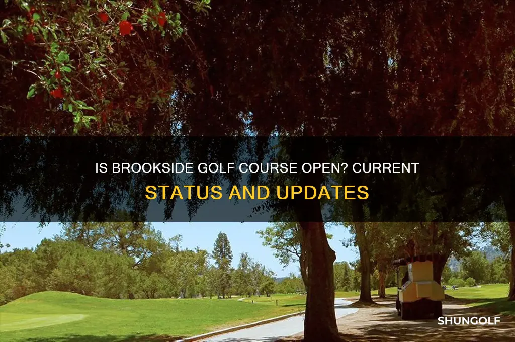is brookside golf course open