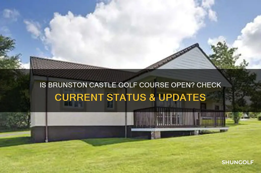 is brunston castle golf course open