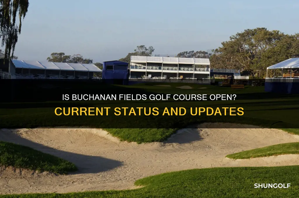 is buchanan fields golf course open