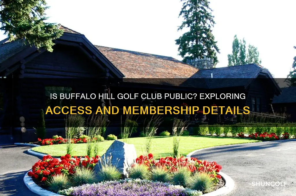 is buffalo hill golf club public