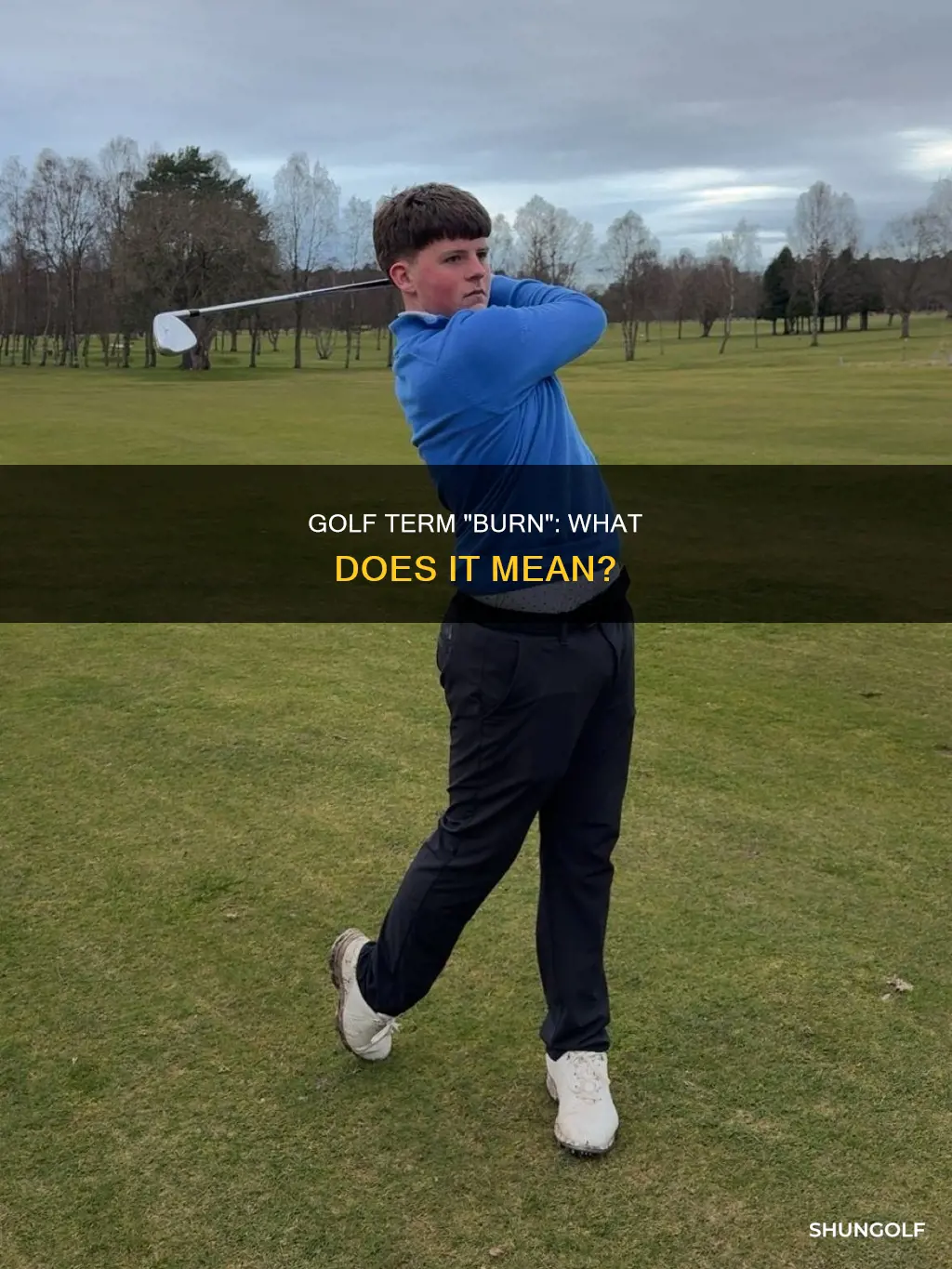 is burn a golf term