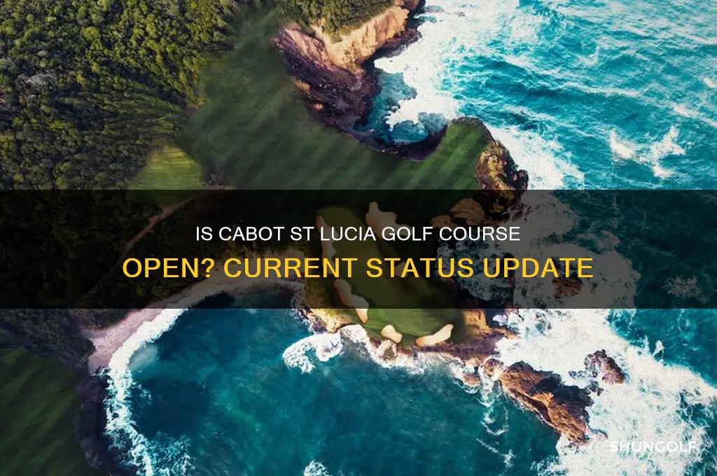 is cabot st lucia golf course open