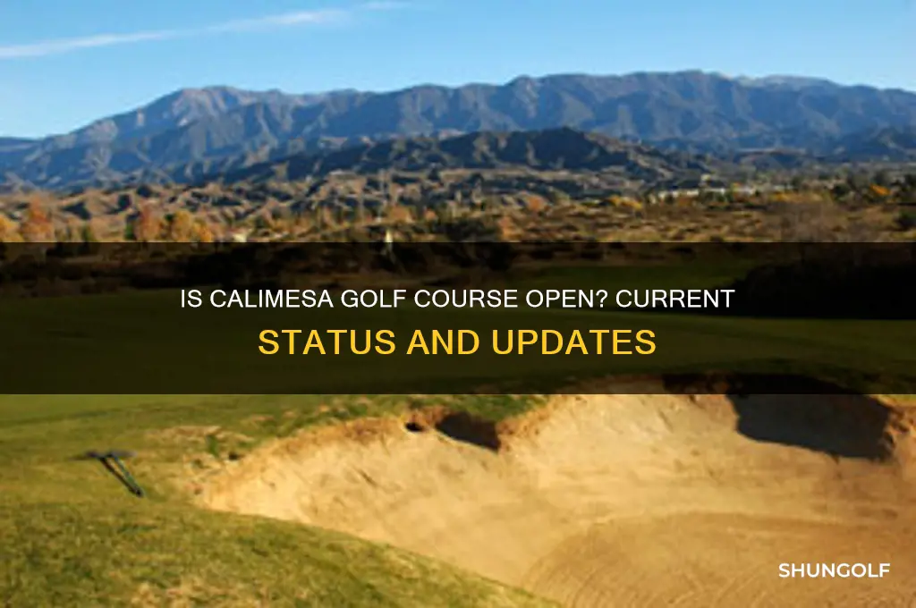 is calimesa golf course open
