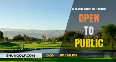 Is Canyon Crest Golf Course Publicly Accessible? Find Out Here