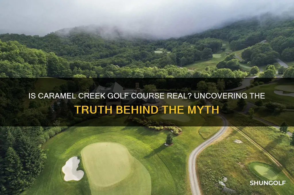 is caramel creek a real golf course
