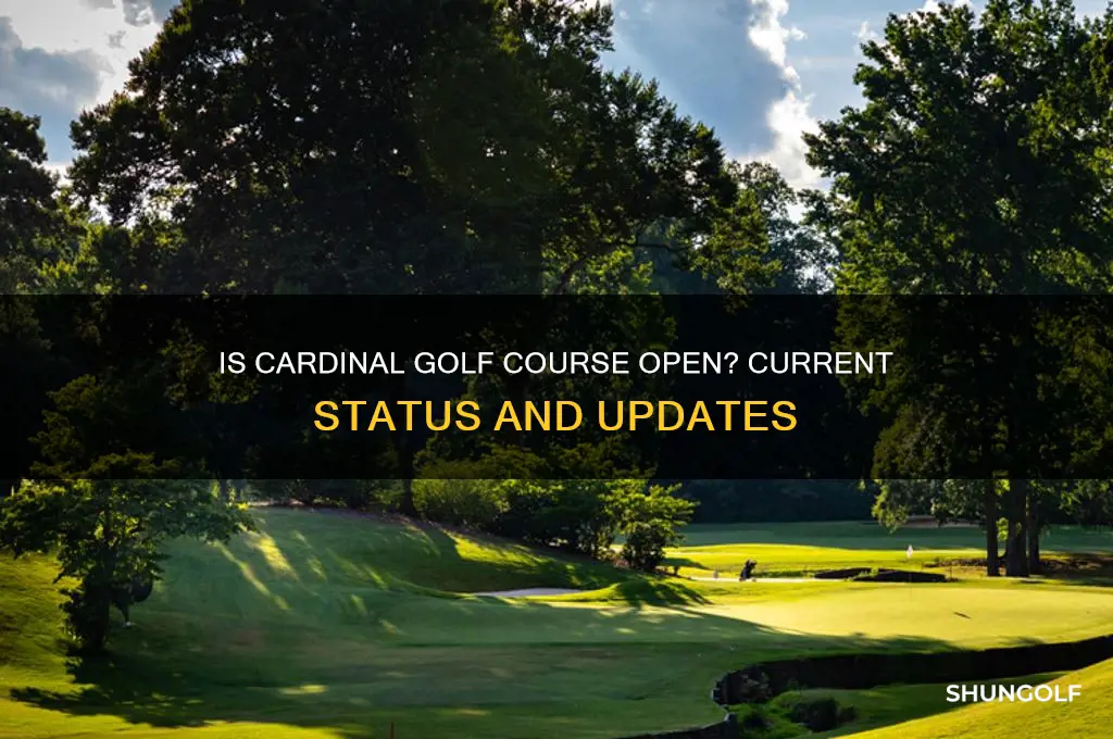 is cardinal golf course open