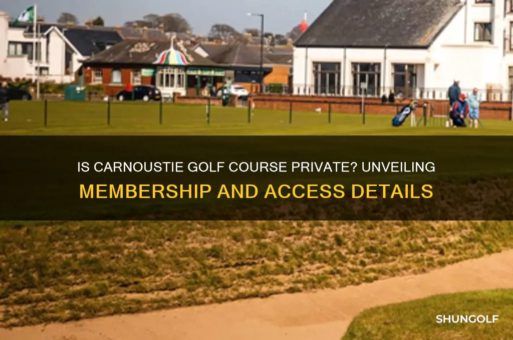is carnoustie golf course private