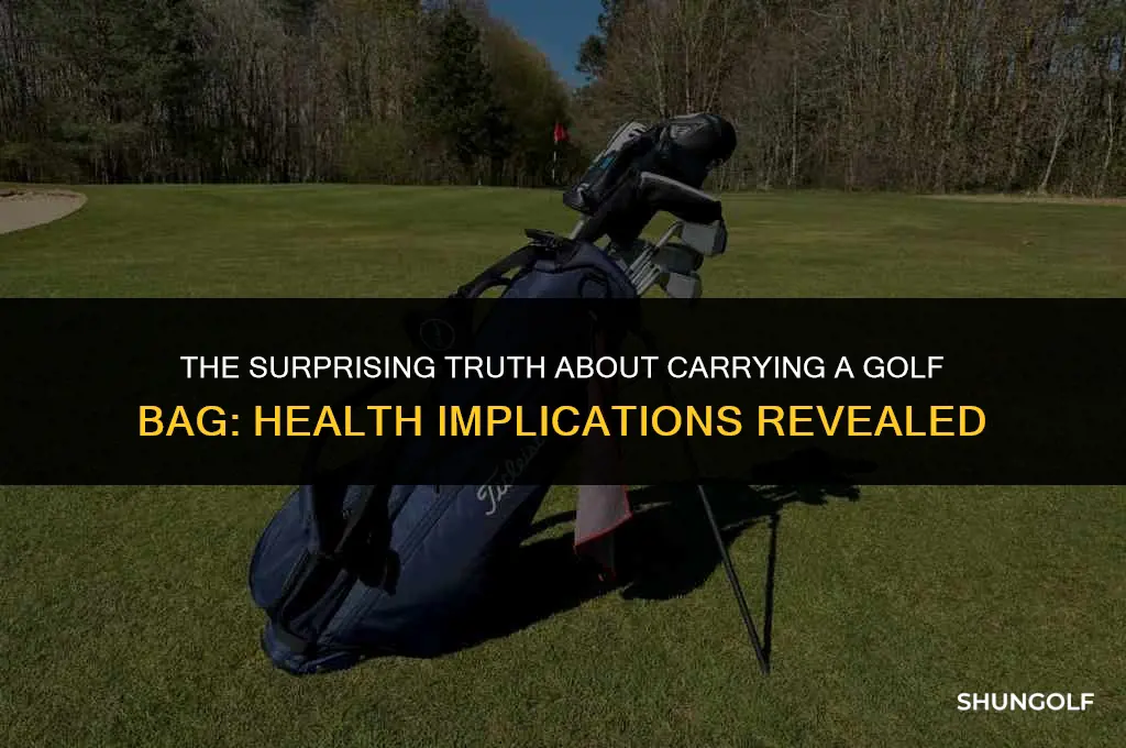 is carrying a golf bag bad for you