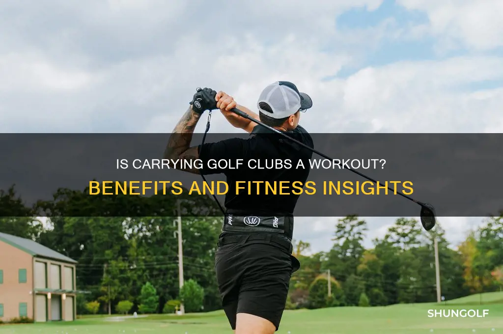 is carrying your golf clubs exercising