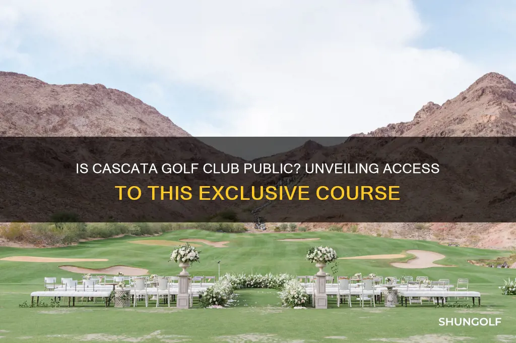 is cascata golf club public