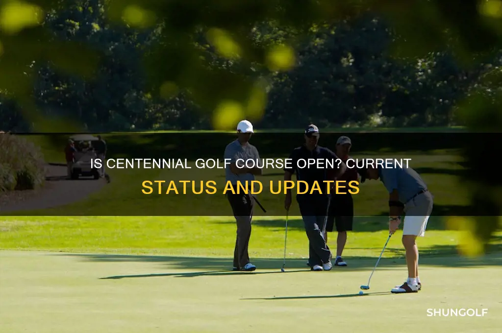 is centennial golf course open