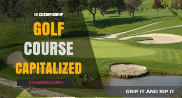 Is 'Championship Golf Course' Capitalized? A Grammar Guide