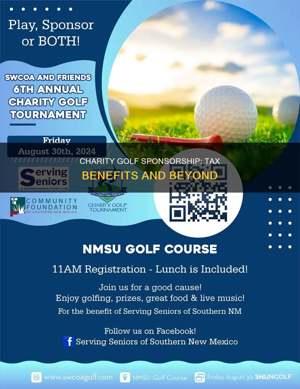 is charity golf sponsorship tax deductible