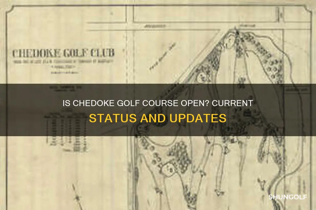 is chedoke golf course open