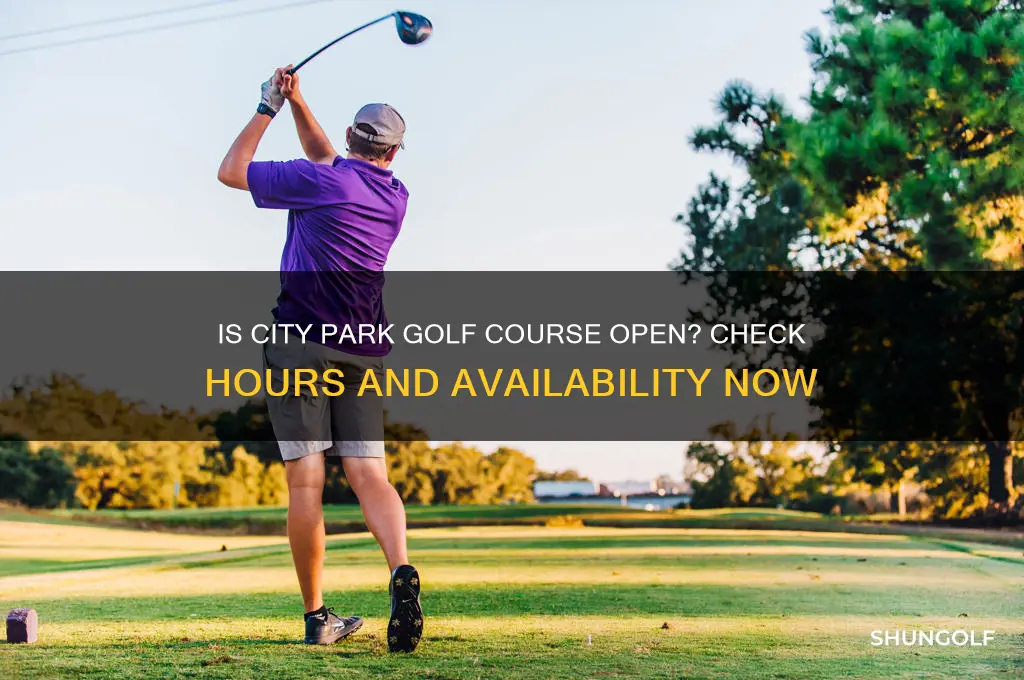 is city park golf coure open