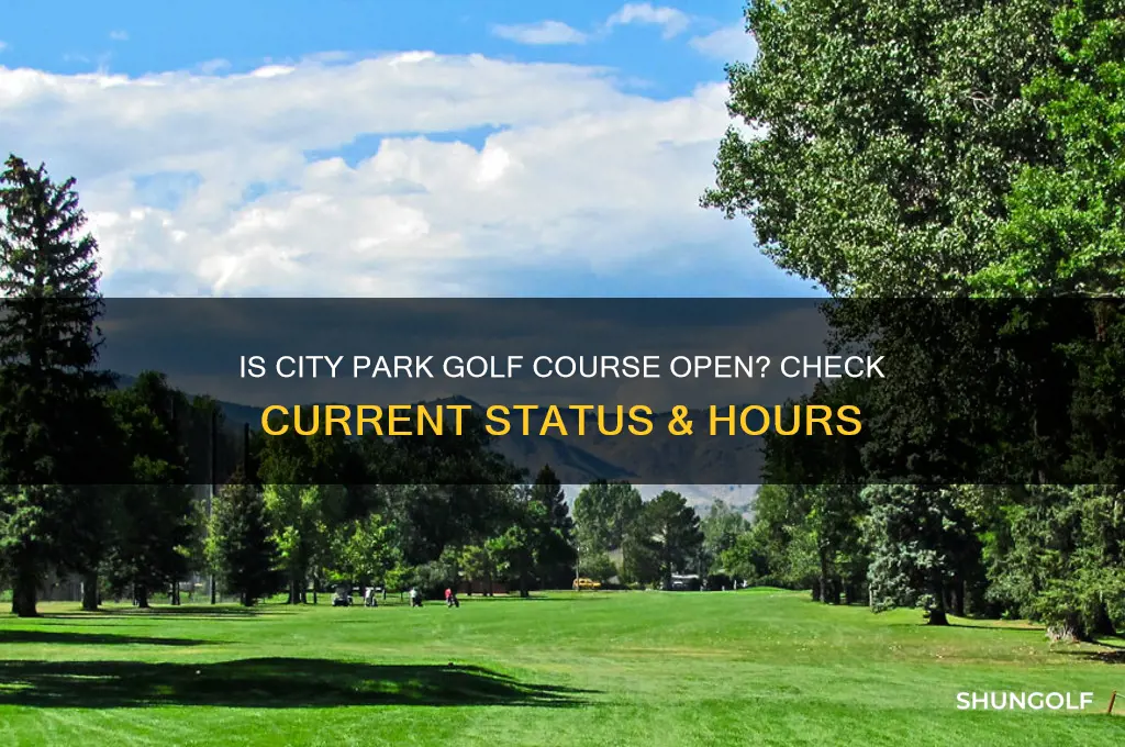 is city park golf course open