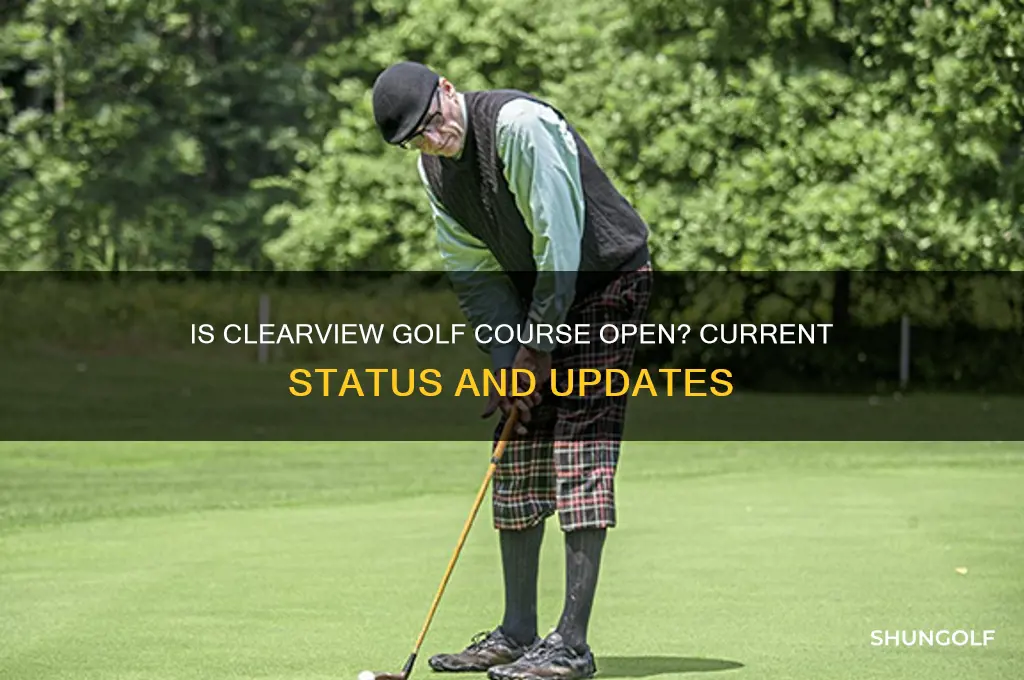 is clearview golf course open