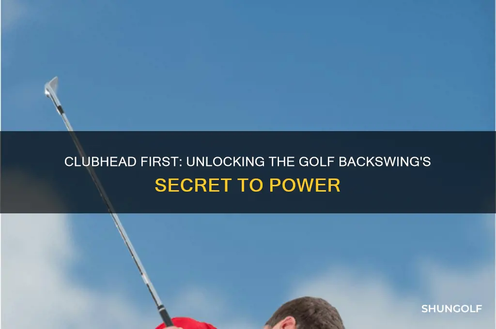 is clubhead first to move in golf backswing
