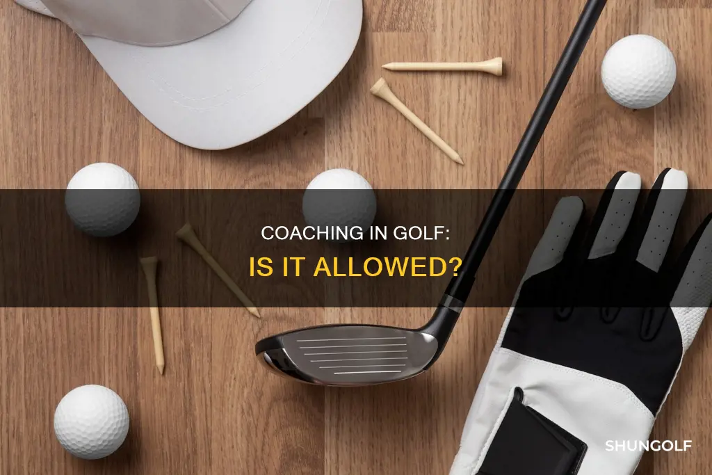 is coaching allowed in golf