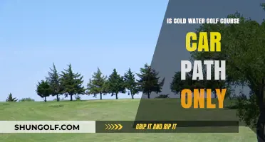 Is Cold Water Golf Course's Car Path Restricted to Golf Carts Only?