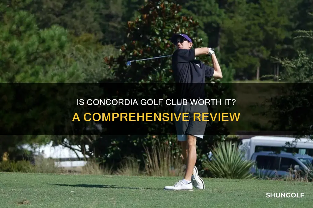 is concordia golf club any good