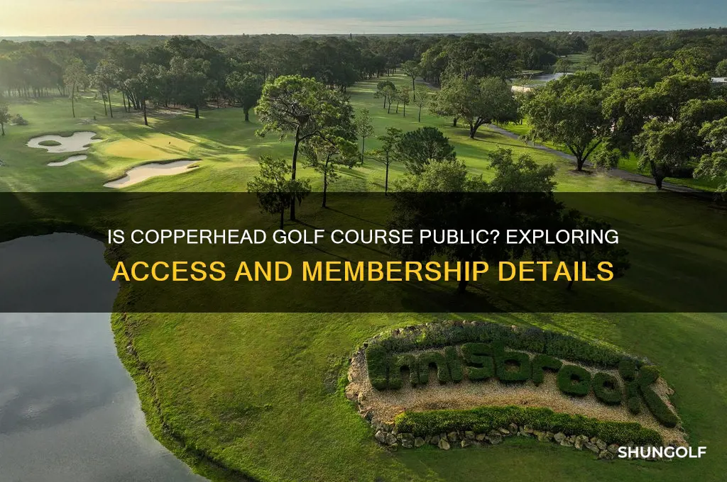 is copperhead golf course public