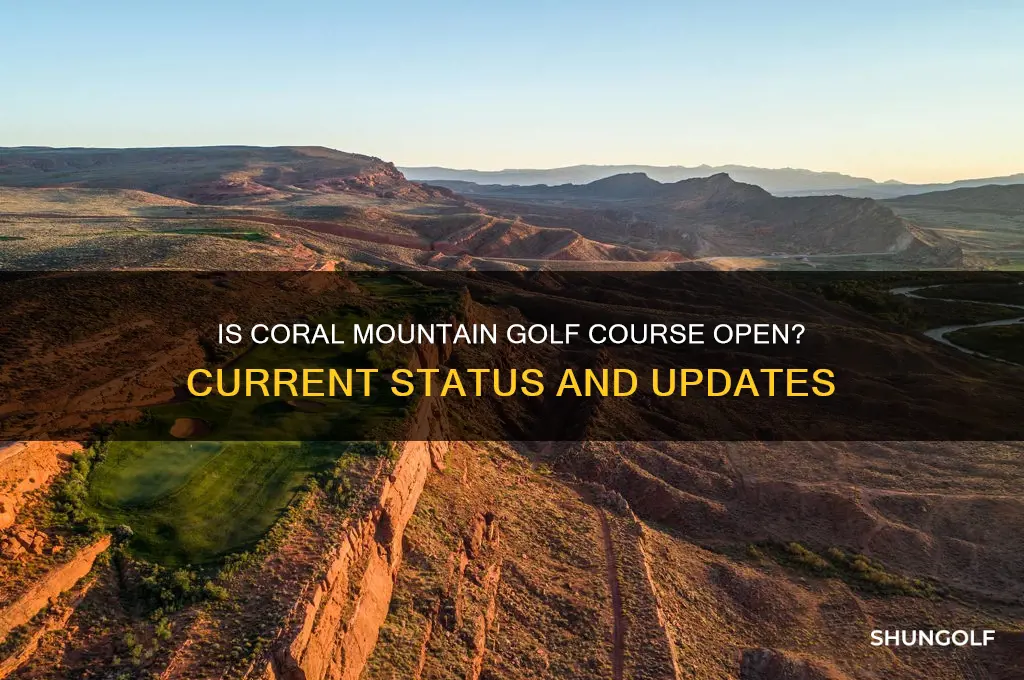 is coral mountain golf course open