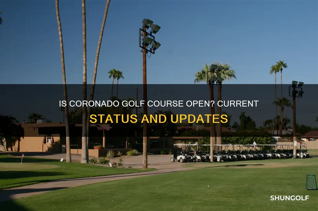 is coronado golf course open
