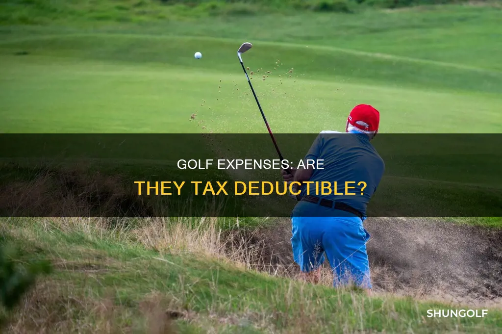 is cost of golf deductible