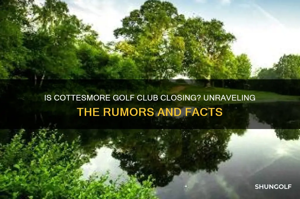 is cottesmore golf club closing down