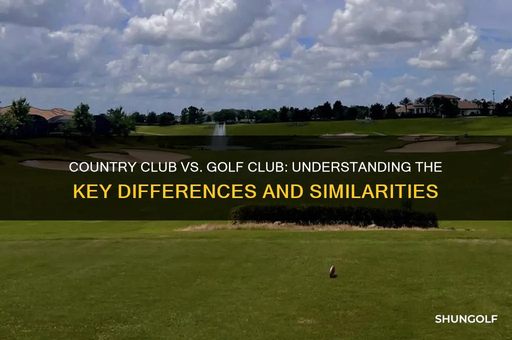 is country club and golf club