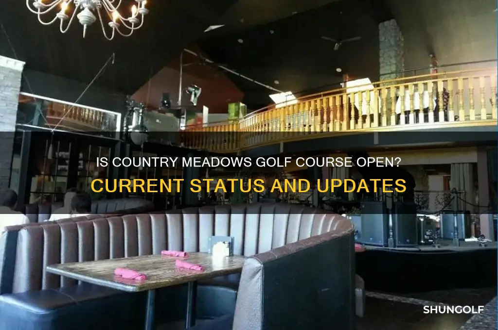 is country meadows golf course open