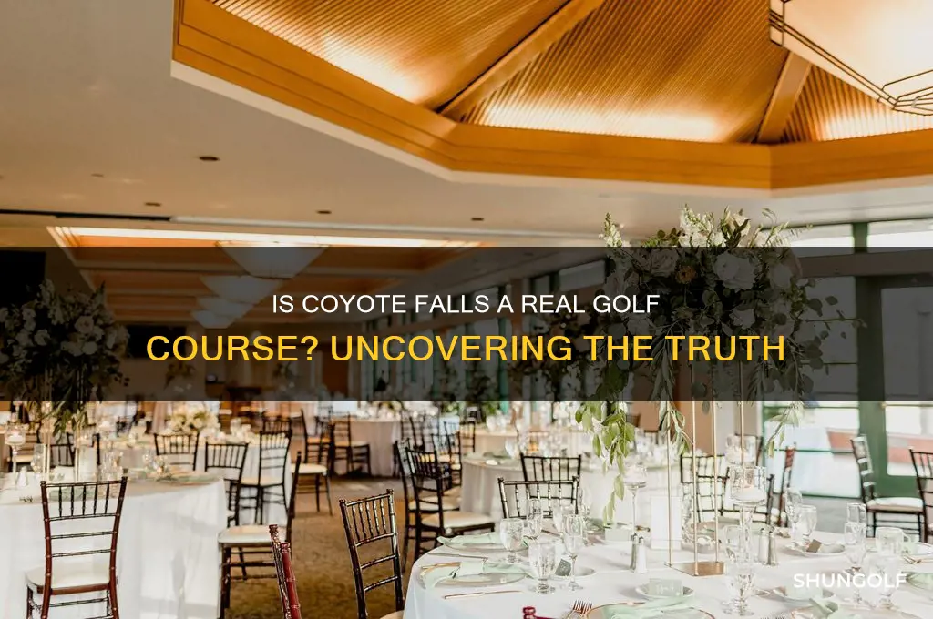 is coyote falls a real golf course