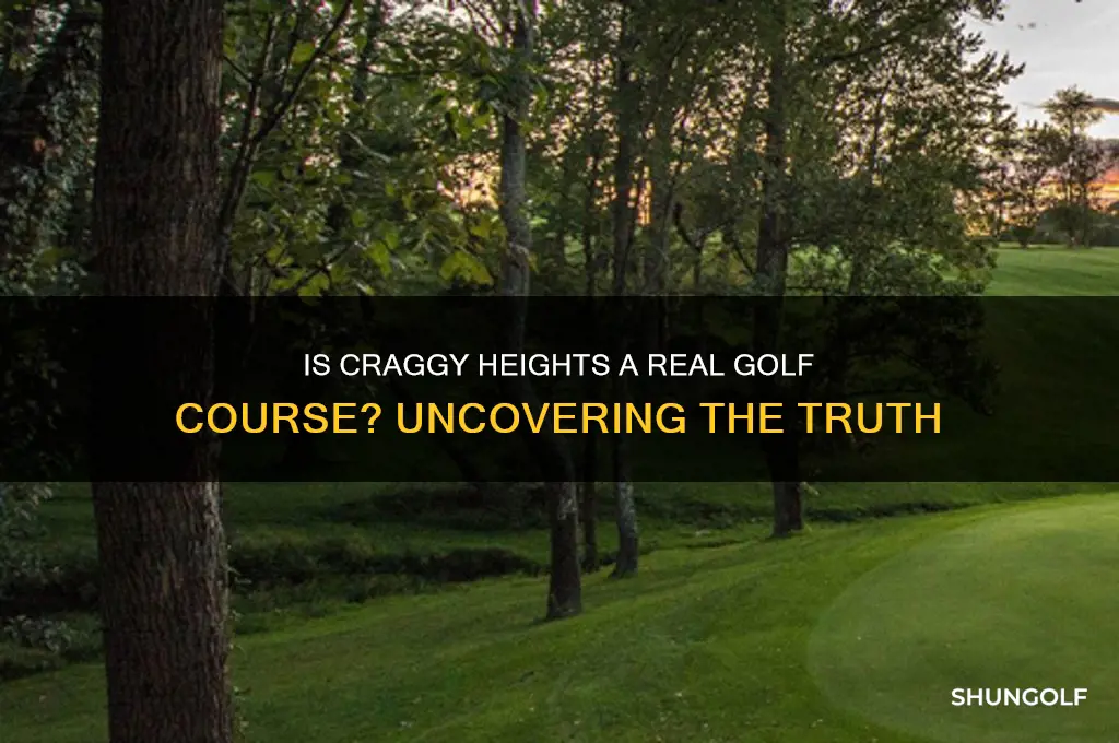 is craggy heights a real golf course