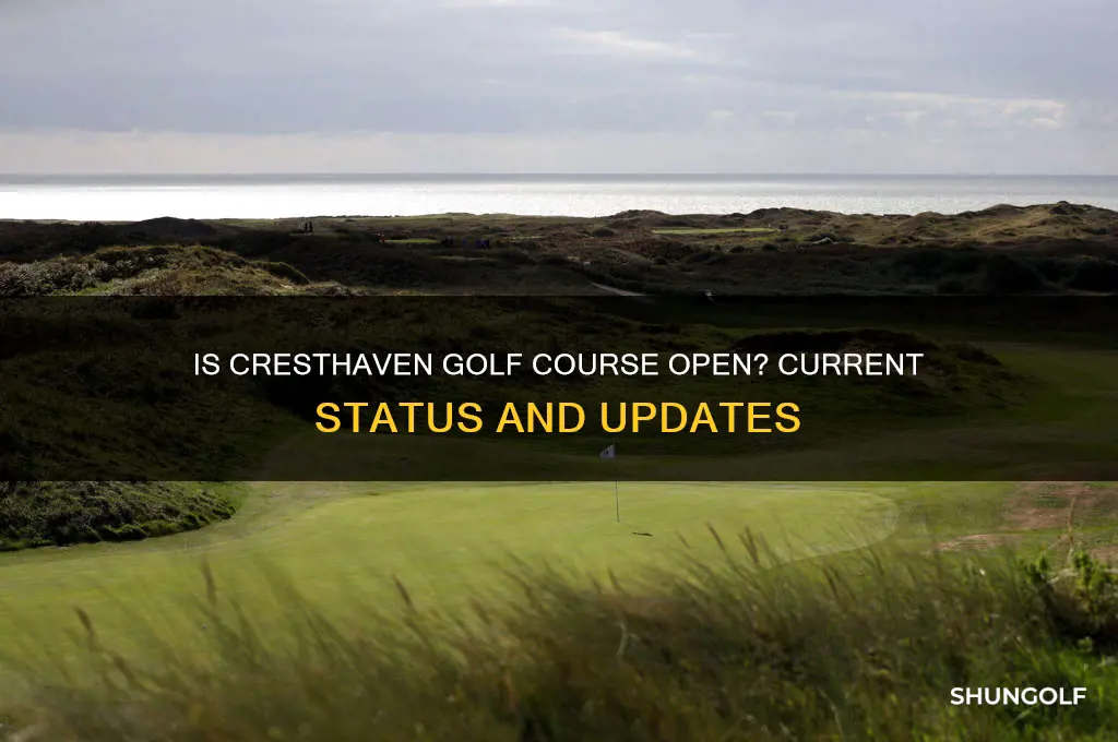 is cresthaven golf course open