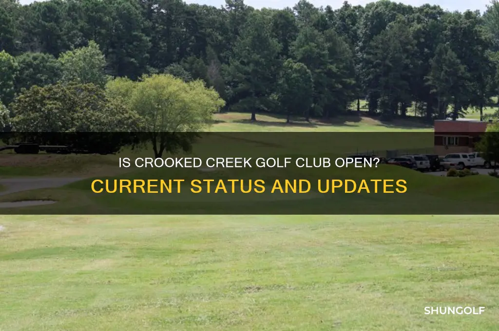 is crooked creek golf club open