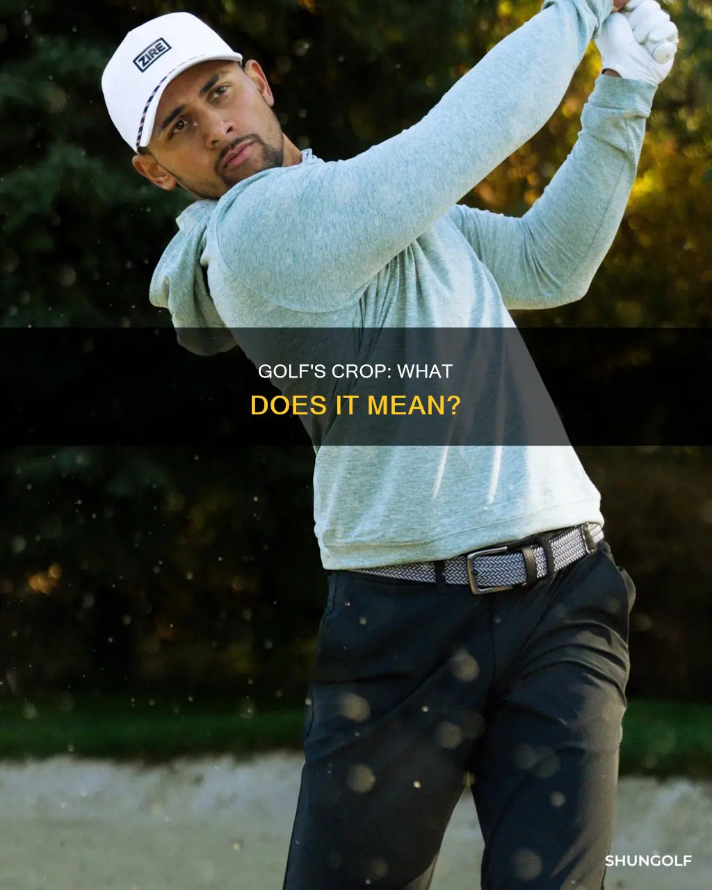 is crop a golf term