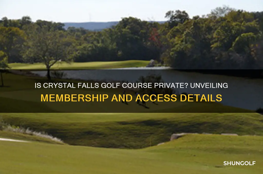 is crystal falls golf course private