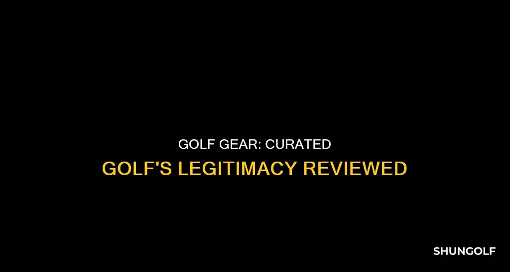 is curated golf legit