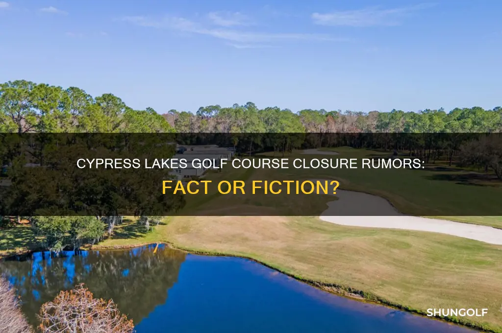 is cypress lakes golf course closing